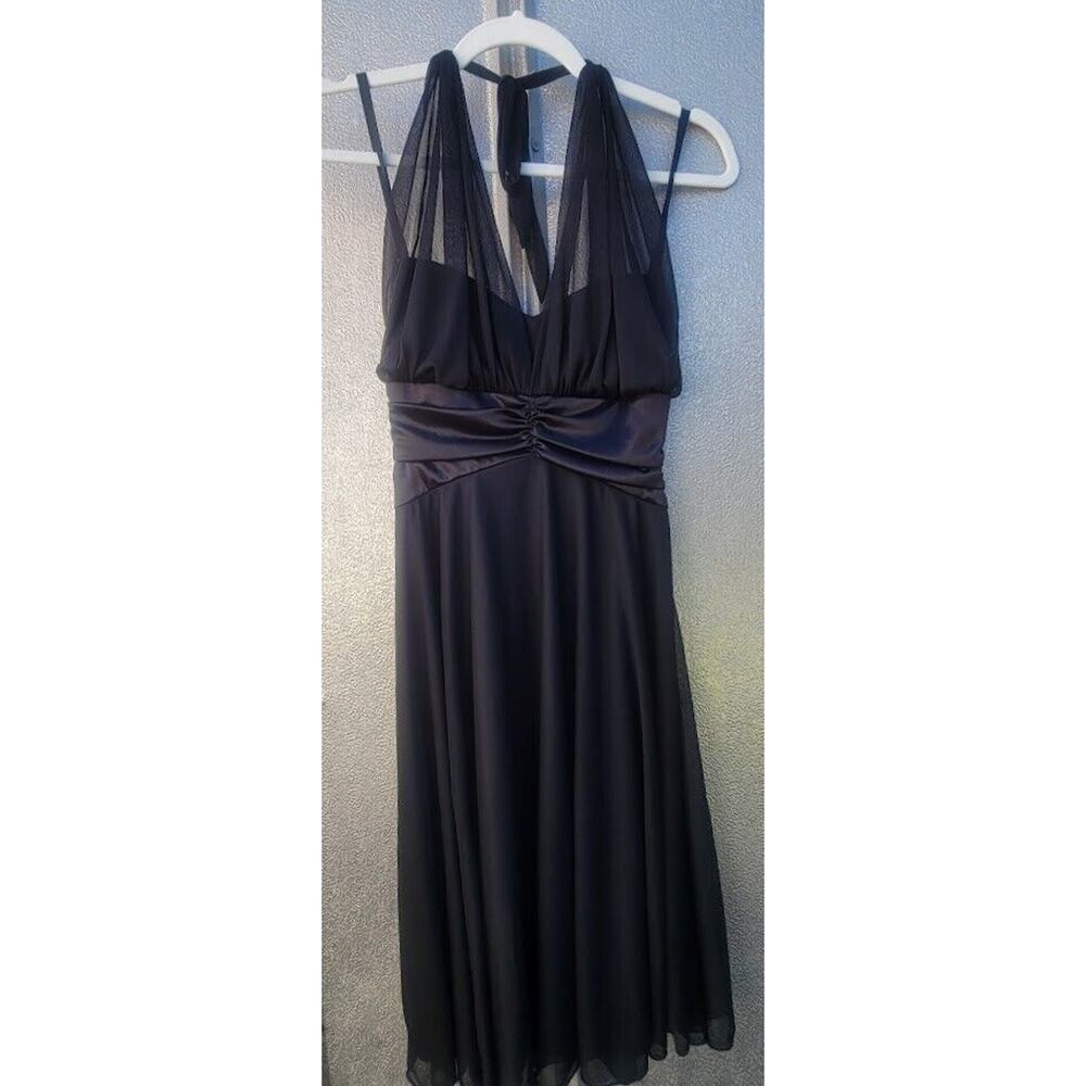 db Studio Little Black Knee-Length Halter Dress Size S